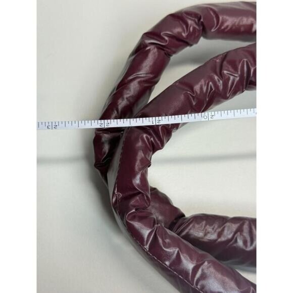 Marc Jacobs Perfect Tote Bag Burgundy Puffer Quilted Nylon Shoulder - Picture 9 of 12